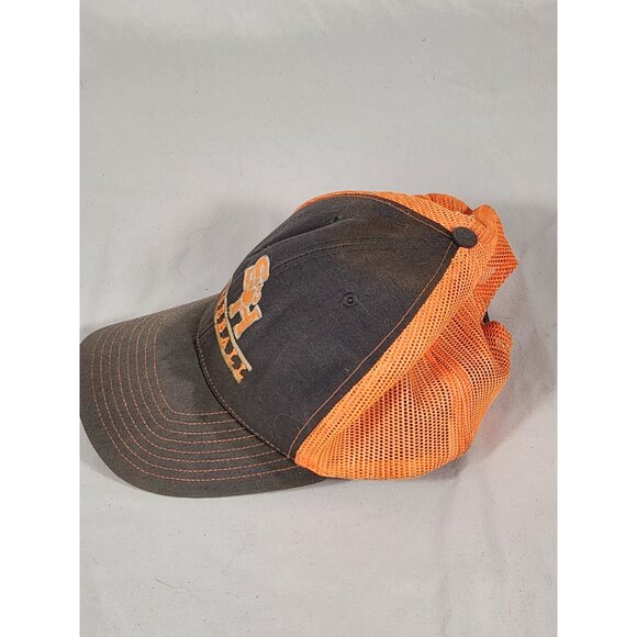 Sam Houston Bearcats Baseball Trucker Adj Cap Orange & Gray - Picture 2 of 5